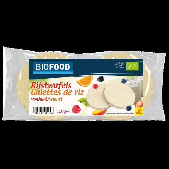 Damhert Rijstwafels yoghurt bio  100 Gram