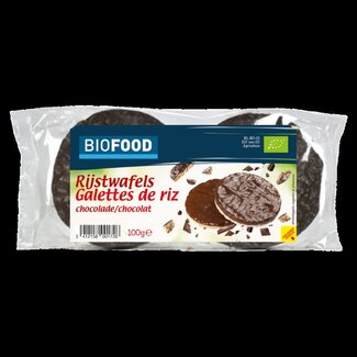Damhert Damhert Rijstwafels choco bio 100 Gram