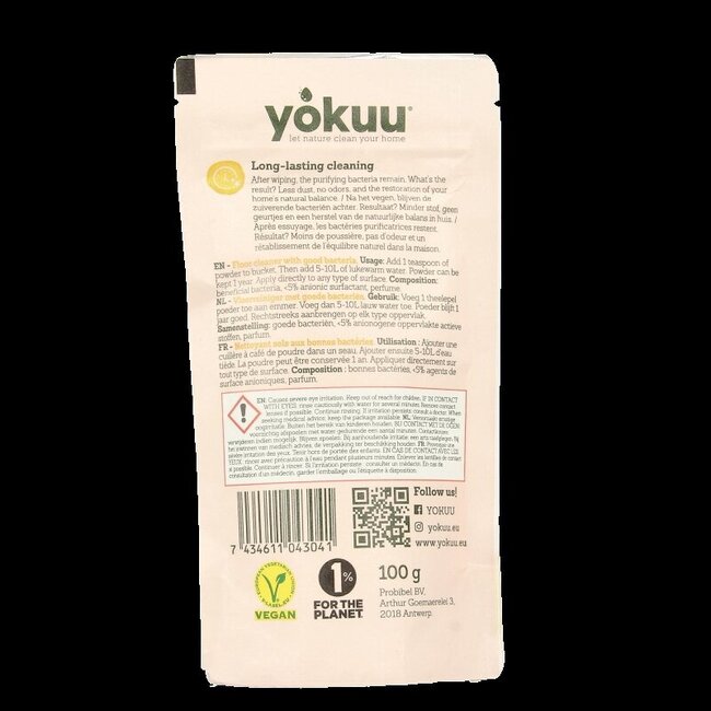 Yokuu Nettoyant pour sols en poudre 100 g