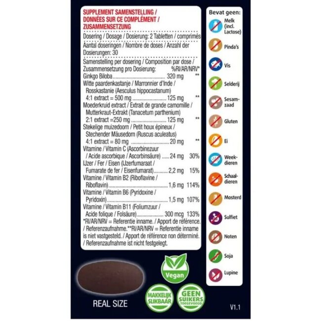 Lucovitaal Bloedcirculatie support 60 Tabletten
