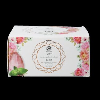 Bolsius Bougie aux pierres précieuses Bolsius Love Rose 70 g