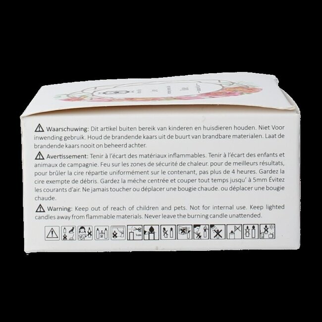 Bougie aux pierres précieuses Bolsius Love Rose 70 g