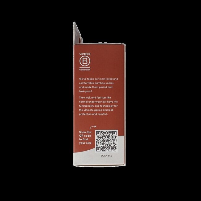 Boody Menstruatieondergoed bikinislip zwart licht XL 1 Stuks