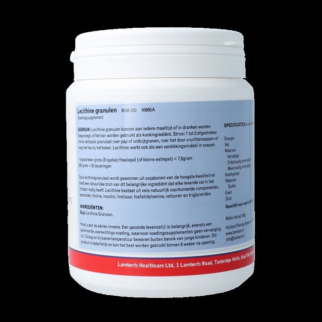 Lamberts Lecithine granulen 250 Gram