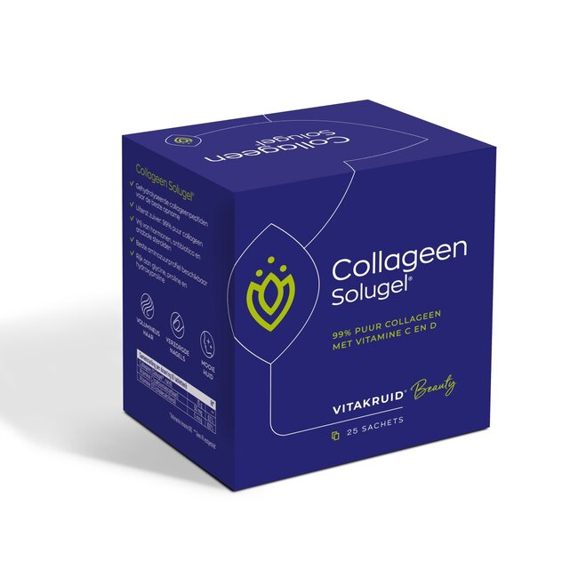 Vitakruid Collageen solugel vit C en D sachet 10 gram 25 Sachets