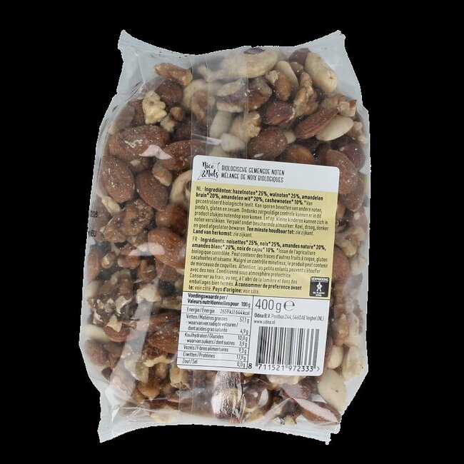 Nice & Nuts Mélange de noix bio 400 g