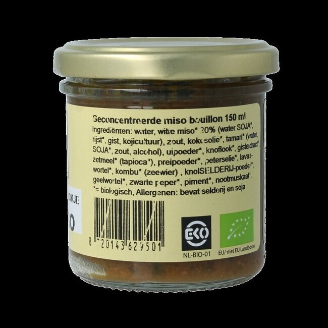 Kleinstesoepfabriek Vloeibaar bouillonblokje witte miso 150 Milliliter
