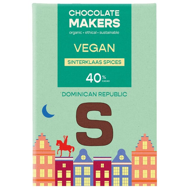 Chocolatemakers Sintletter melk vega bio 100 Gram