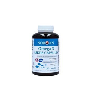 NORSAN NORSAN Omega-3 Arktis huile de foie de morue naturelle 120 capsules
