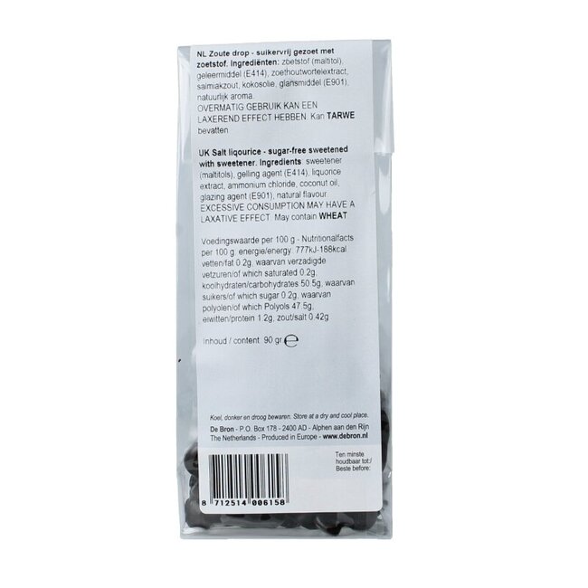 De Bron Trèfles salés sans sucre 90 Grammes