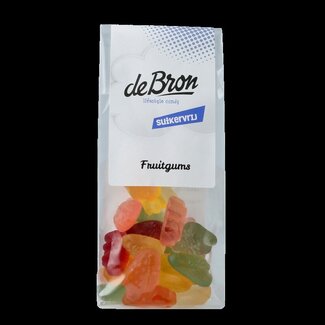 De Bron De Bron Fruitgums suikervrij 90 Gram