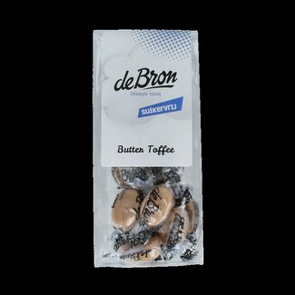 De Bron De Bron Buttertoffee sans sucre 65 g