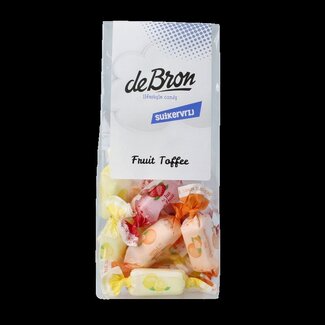 De Bron De Bron Toffees aux fruits sans sucre 70 g