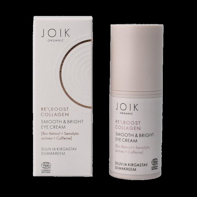 Joik Organics Re-boost collagen eye cream smooth & bright 15 Milliliter