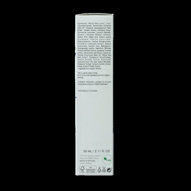 Joik Organics Crème de jour Moisture Magnet confort peau 50 Millilitres