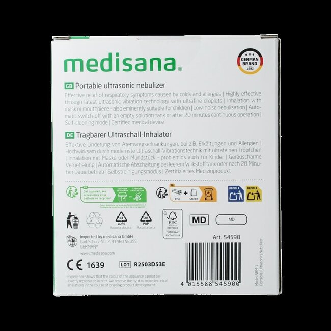Inhalateur ultrasonique Medisana IN 515, 1 unité