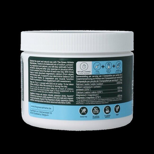 The Green Athlete Electrolytes red fruits 320 Gram