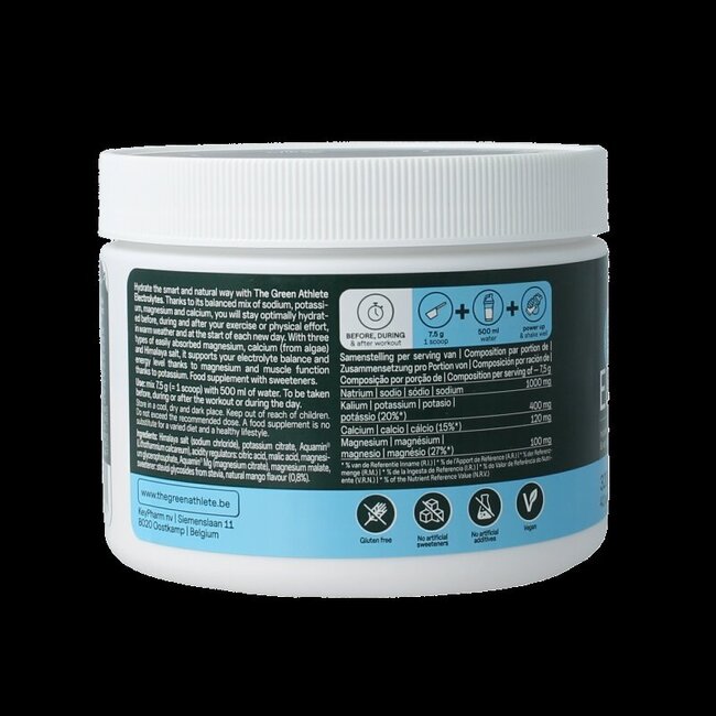 The Green Athlete Electrolytes mango 320 Gram