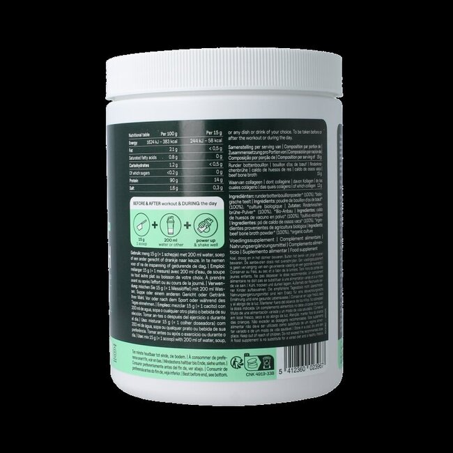 The Green Athlete Bouillon d'os de bœuf bio 225 Grammes