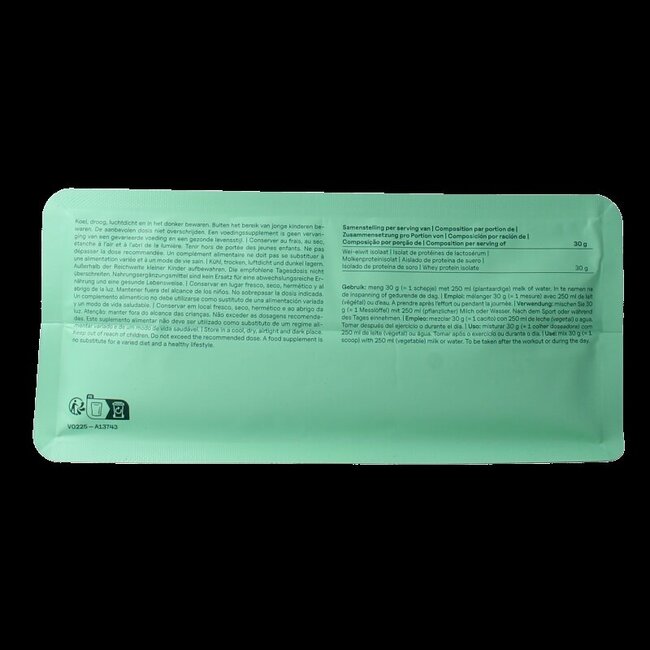 The Green Athlete Whey protein isolate unflavoured 750 Gram