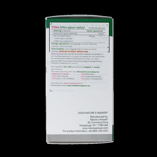 Natures Answer Vitex agnus-castus 90 gélules