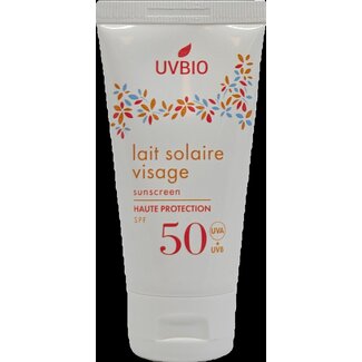 UVBIO UVBIO Crème solaire visage SPF50 bio 50 ml