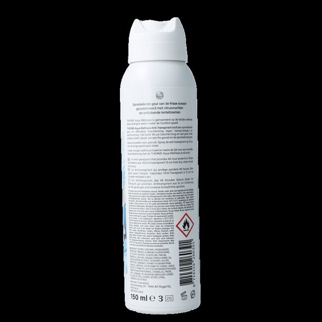 Therme Déodorant spray anti-transpirant aqua wellness 150 ml
