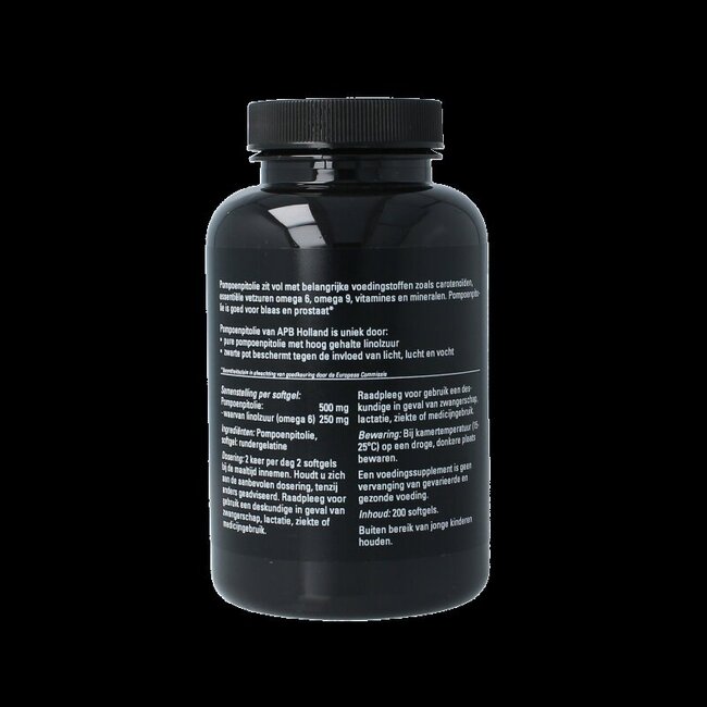 APB Holland Pompoenpitolie puur 500mg 200 Softgels
