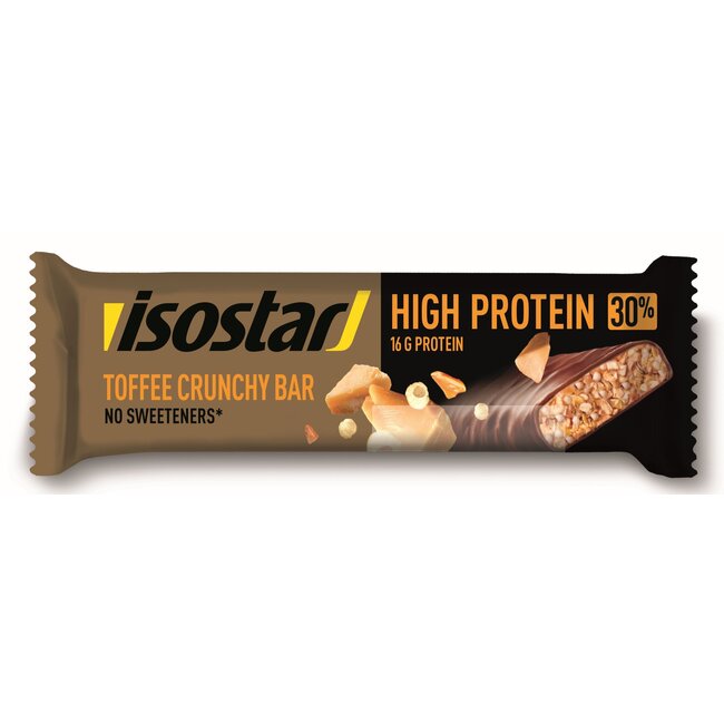 Isostar High protein 30 bar toffee crunchy 55 Gram