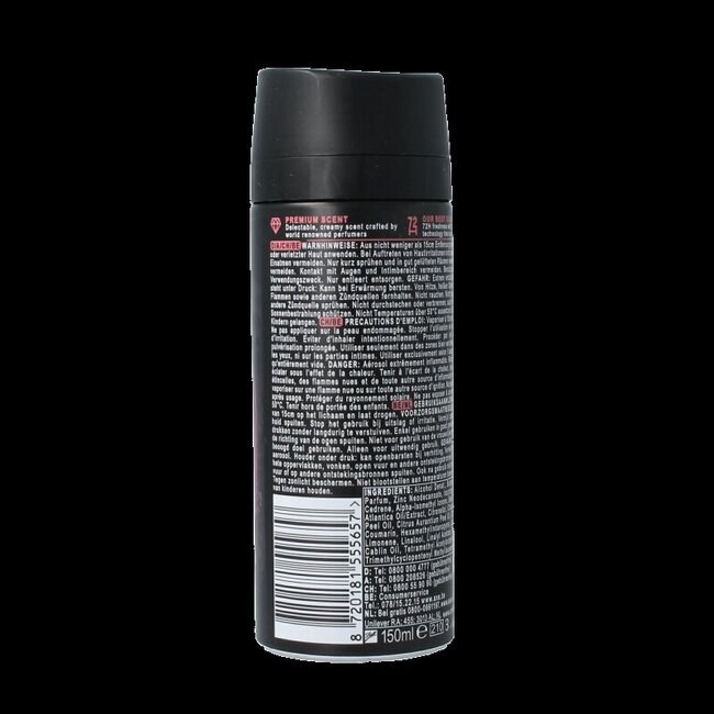 AXE Deodorant bodyspray cocoa velvet 150 Milliliter