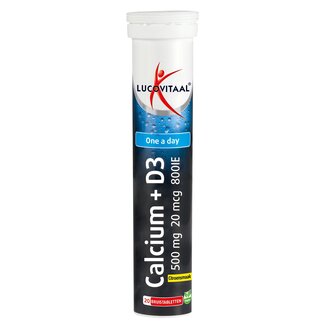 Lucovitaal Lucovitaal Calcium + D3 citroen 20 Bruistabletten