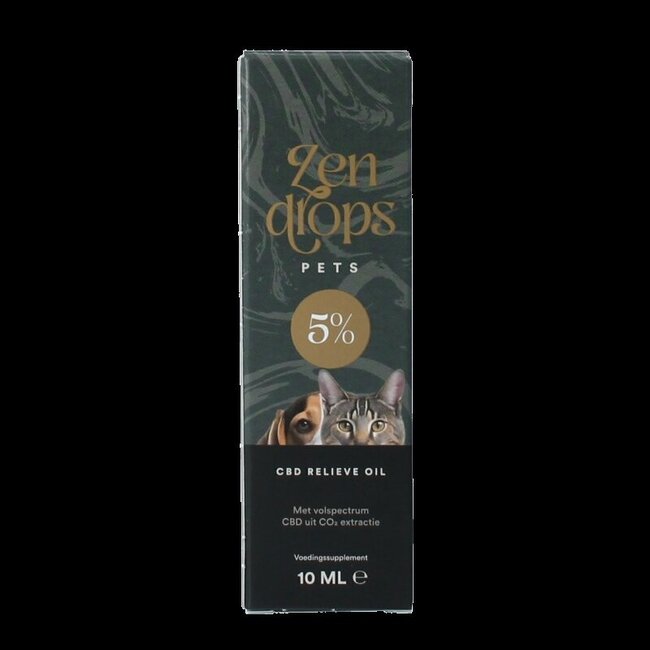 CBD relieve oil pets 5% 10 Milliliter