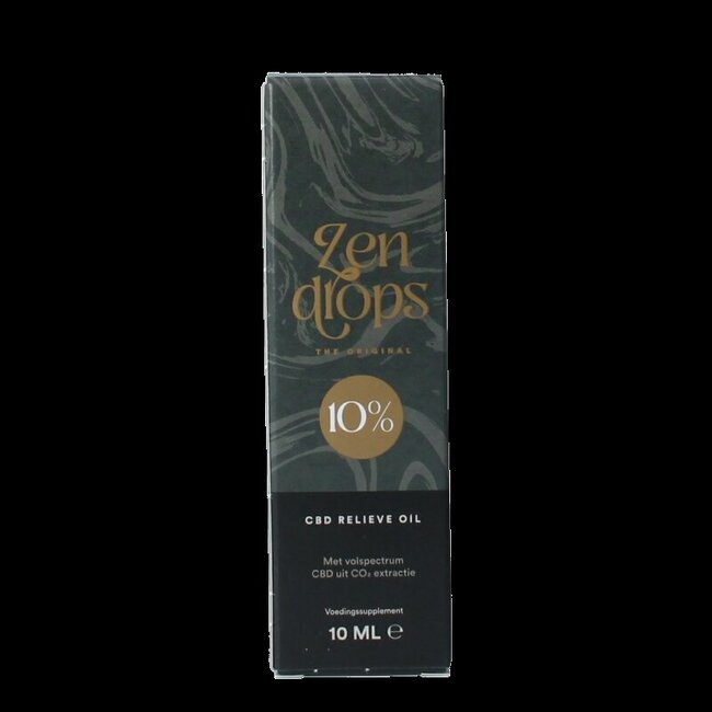 Zendrops CBD relieve oil original 10% 10 Milliliter