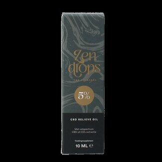 Zendrops Zendrops CBD relieve oil original 5% 10 Milliliter