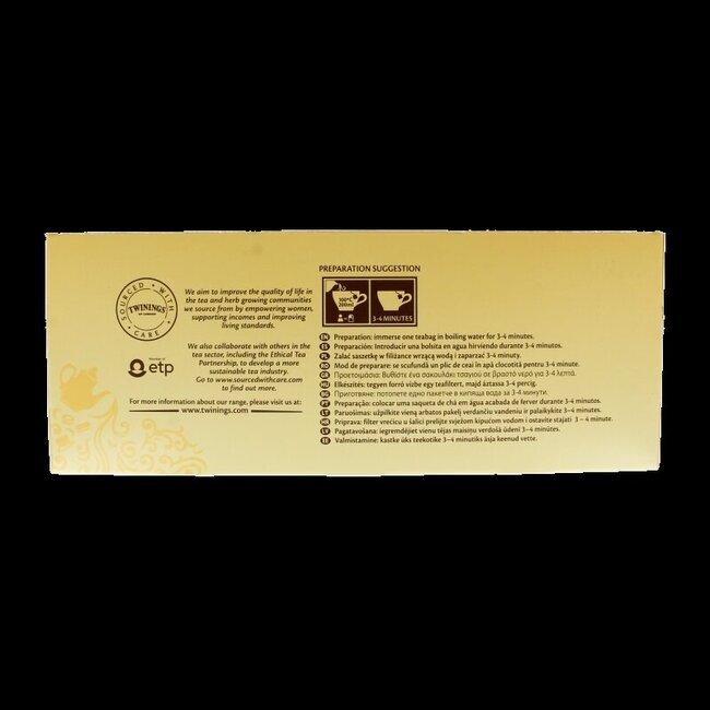 Twinings Earl Grey Enveloppé 100 Sachets