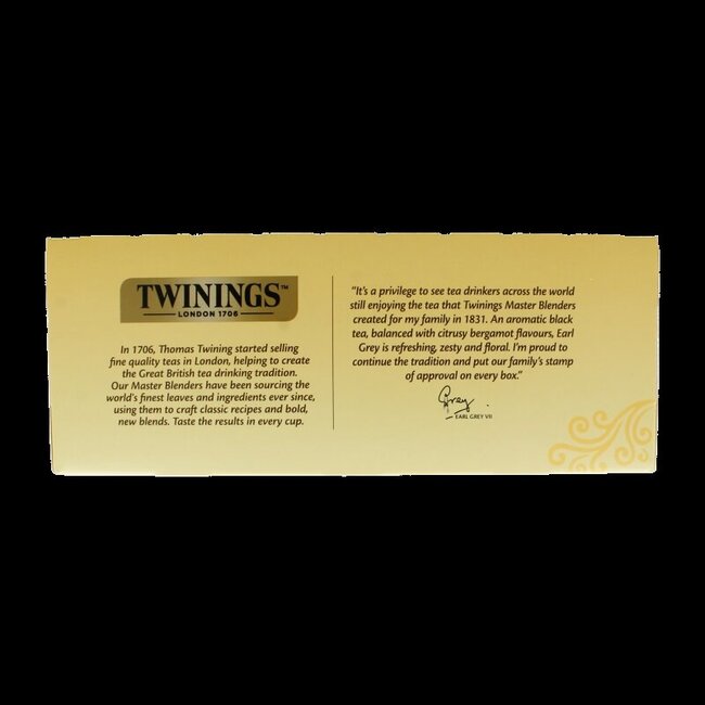 Twinings Earl Grey Enveloppé 100 Sachets