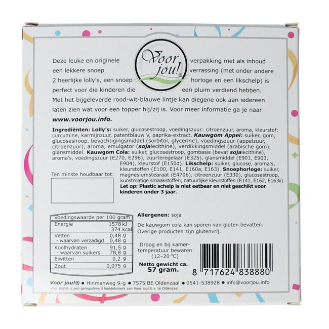 Voor Jou! Avondvierdaagse snoep: Je bent een topper! 1 Stuks