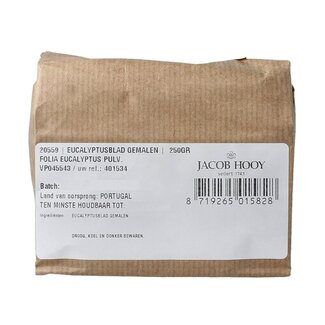 Jacob Hooy Jacob Hooy Feuilles d'eucalyptus moulues 250 g