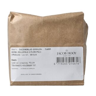 Jacob Hooy Jacob Hooy Achillée millefeuille moulue 250 g