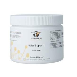 De Groene Os De Groene Os Spier support hond & kat 200 Gram