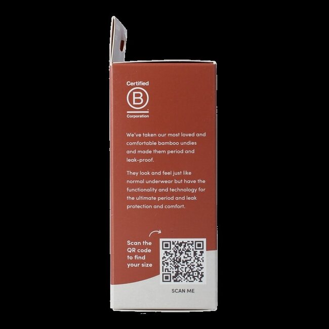 Boody Menstruatieondergoed bikinislip zwart lich/norm L 1 Stuks