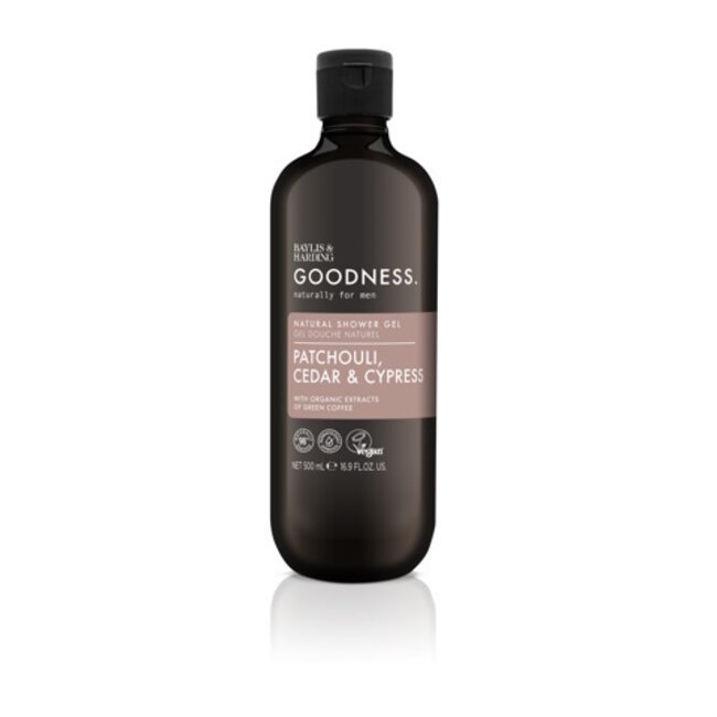 Baylis & Harding Goodness men shower gel patchouli, cedar & cypress 500 Milliliter