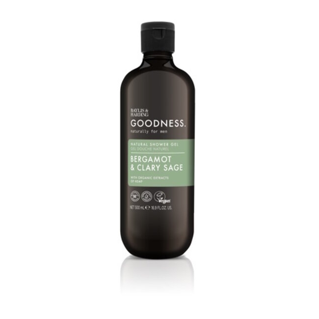 Baylis & Harding Goodness men shower gel bergamot & clary sage 500 Milliliter
