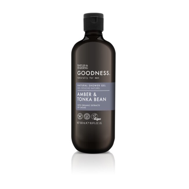 Baylis & Harding Goodness men shower gel amber & tonka bean 500 Milliliter