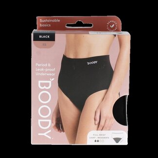 Boody Culotte menstruelle Boody noire flux léger/normal taille XS 1 pièce