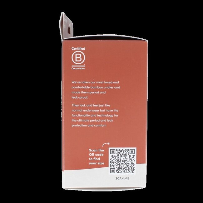 Boody Menstruatie ondergoed zwart licht/normaal maat XS 1 Stuks