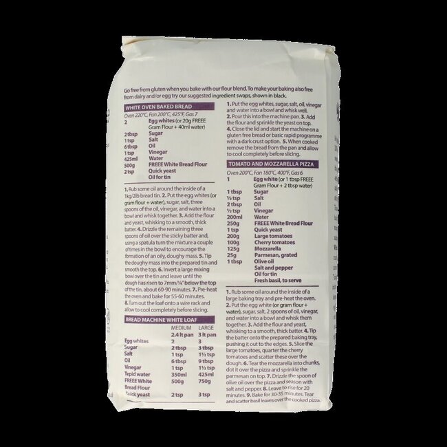 Doves Farm Préparation pour pain sans gluten blanc bio 1 Kilogramme