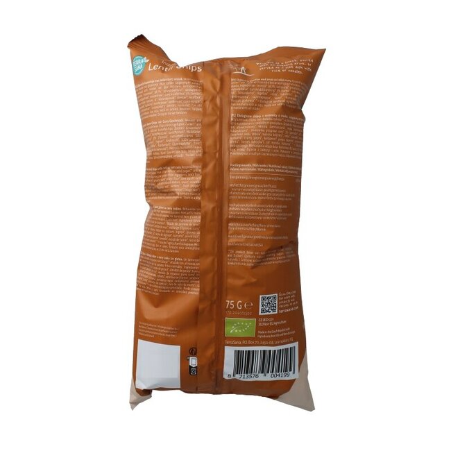 Chips de lentilles au curry indien bio TerraSana 75 g