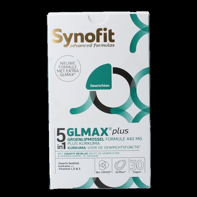 Synofit GLMAX 5-in-1 plus groenlipmossel 60 Softgels