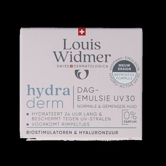 Louis Widmer Louis Widmer Hydraderm dagemulsie UV30 parfumvrij 50 Milliliter